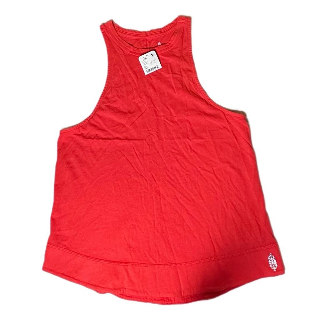 Free People muscle tank top xs color flambe
